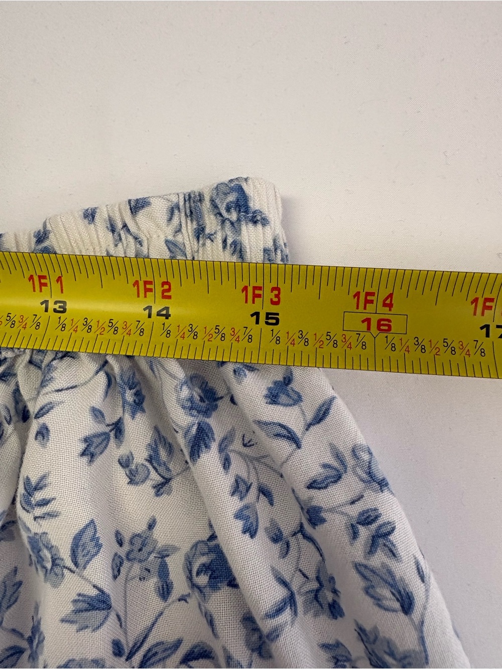 Vintage 90’s Tantrums White and Blue Floral Tiered Maxi Skirt - Picture 7 of 8